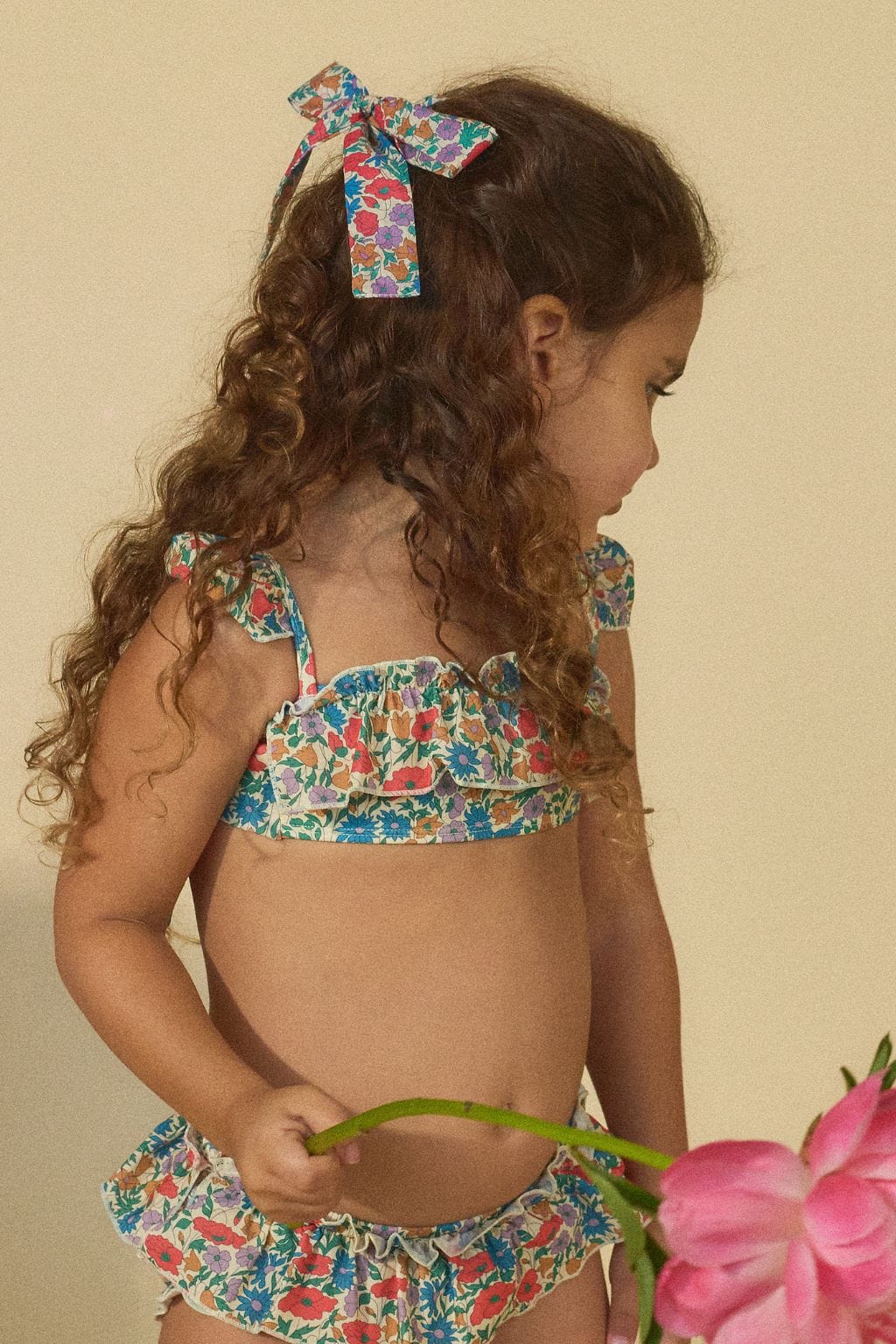 Florencia Floral Mini Hair Ribbon